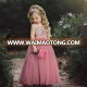 ins hot sale kids pink lace tulle lace long sleeve girl floral suspender dress kids soft cotton slip dress